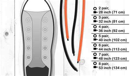 high top shoe lace length.